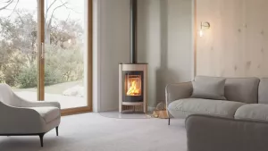 HS FLAMINGO Krbová kamna MASTERFLAMME ® Medie I, krémová