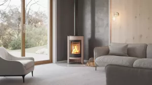 HS FLAMINGO Krbová kamna MASTERFLAMME ® Medie I, krémová