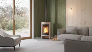 HS FLAMINGO Krbová kamna MASTERFLAMME ® Medie I, krémová