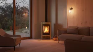 HS FLAMINGO Krbová kamna MASTERFLAMME ® Medie I, olivová