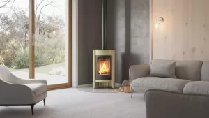 HS FLAMINGO Krbová kamna MASTERFLAMME ® Medie I, olivová