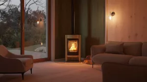HS FLAMINGO Krbová kamna MASTERFLAMME ® Medie I, olivová