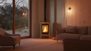 HS FLAMINGO Krbová kamna MASTERFLAMME ® Medie I, olivová