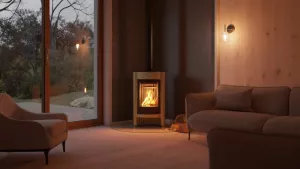 HS FLAMINGO Krbová kamna MASTERFLAMME ® Medie I, olivová