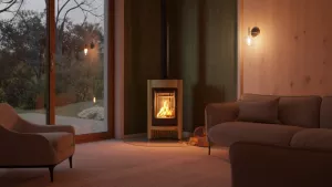 HS FLAMINGO Krbová kamna MASTERFLAMME ® Medie I, olivová