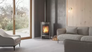 HS FLAMINGO Krbová kamna MASTERFLAMME ® Medie I, šedá