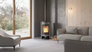 HS FLAMINGO Krbová kamna MASTERFLAMME ® Medie I, šedá