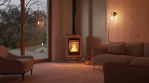 HS FLAMINGO Krbová kamna MASTERFLAMME ® Medie II, krémová