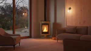 HS FLAMINGO Krbová kamna MASTERFLAMME ® Medie II, olivová