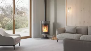 HS FLAMINGO Krbová kamna MASTERFLAMME ® Medie II, šedá
