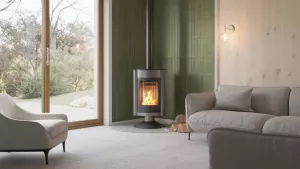 HS FLAMINGO Krbová kamna MASTERFLAMME ® Medie II, šedá