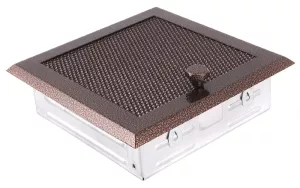 AMSTAL Krbová mřížka 16x16 cm, stará měď s žaluzií Parkanex