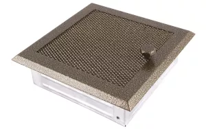 AMSTAL Krbová mřížka 16x16 cm, staré zlato s žaluzií Parkanex