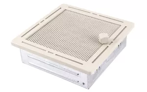 AMSTAL Krbová mřížka 16x16 cm, TREND krémový brokát s žaluzií Parkanex
