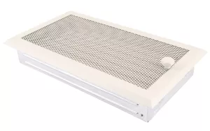 AMSTAL Krbová mřížka 16x32 cm, krémový brokát s žaluzií Parkanex