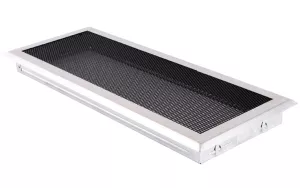 AMSTAL Krbová mřížka 16x45 cm, broušený chrom Parkanex