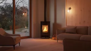 HS FLAMINGO Krbová kamna MASTERFLAMME ® Medie I, černá