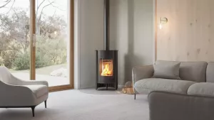 HS FLAMINGO Krbová kamna MASTERFLAMME ® Medie I, černá