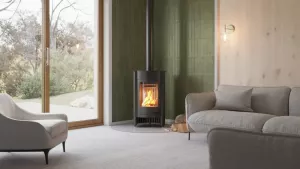 HS FLAMINGO Krbová kamna MASTERFLAMME ® Medie I, černá
