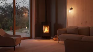 HS FLAMINGO Krbová kamna MASTERFLAMME ® Medie I, černá