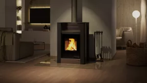 HS FLAMINGO Krbová kamna AQUAFLAM VARIO ® LEND 11/5kW šedá, elektronická regulace