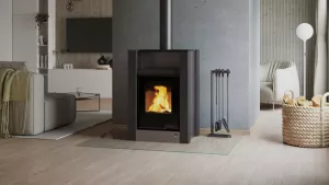 HS FLAMINGO Krbová kamna AQUAFLAM VARIO ® LEND 11/5kW šedá, elektronická regulace