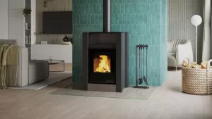 HS FLAMINGO Krbová kamna AQUAFLAM VARIO ® LEND 11/5kW šedá, elektronická regulace