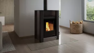 HS FLAMINGO Krbová kamna AQUAFLAM VARIO ® LEND 11/5kW šedá, elektronická regulace