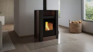 HS FLAMINGO Krbová kamna AQUAFLAM VARIO ® LEND 11/5kW hnědá - sametová, elektronická regulace