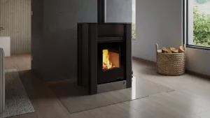 HS FLAMINGO Krbová kamna AQUAFLAM VARIO ® LEND 11/5kW šedá, elektronická regulace