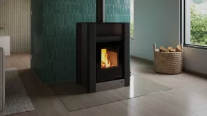 HS FLAMINGO Krbová kamna AQUAFLAM VARIO ® LEND 11/5kW šedá, elektronická regulace