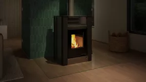 HS FLAMINGO Krbová kamna AQUAFLAM VARIO ® LEND 11/5kW šedá, elektronická regulace