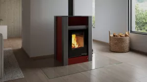 HS FLAMINGO Krbová kamna AQUAFLAM VARIO ® LEND 11/5kW červená, elektronická regulace
