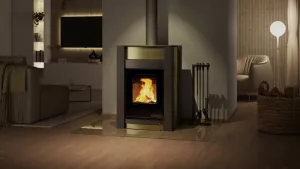 HS FLAMINGO Krbová kamna AQUAFLAM VARIO ® KALMAR 11/5kW olivová