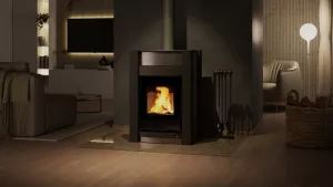 HS FLAMINGO Krbová kamna AQUAFLAM VARIO ® KALMAR 11/5kW šedá