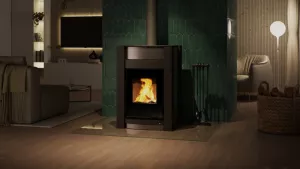 HS FLAMINGO Krbová kamna AQUAFLAM VARIO ® KALMAR 11/5kW šedá