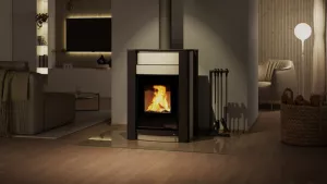 HS FLAMINGO Krbová kamna AQUAFLAM VARIO ® KALMAR 11kW krémová (teplovzdušná verze)