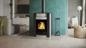 HS FLAMINGO Krbová kamna AQUAFLAM VARIO ® KALMAR 11kW krémová (teplovzdušná verze)