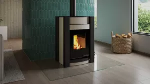 HS FLAMINGO Krbová kamna AQUAFLAM VARIO ® KALMAR 11kW krémová (teplovzdušná verze)