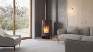 HS FLAMINGO Krbová kamna MASTERFLAMME ® Grande I, hnědá - sametová