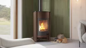 HS FLAMINGO Krbová kamna MASTERFLAMME ® Grande I, hnědá - sametová