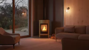HS FLAMINGO Krbová kamna MASTERFLAMME ® Grande I, olivová