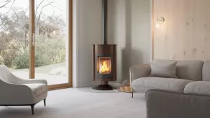 HS FLAMINGO Krbová kamna MASTERFLAMME ® Grande II, hnědá - sametová