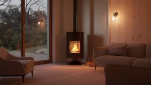 HS FLAMINGO Krbová kamna MASTERFLAMME ® Grande II, hnědá - sametová