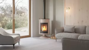 HS FLAMINGO Krbová kamna MASTERFLAMME ® Grande II, krémová