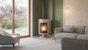 HS FLAMINGO Krbová kamna MASTERFLAMME ® Grande II, krémová
