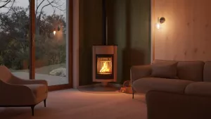 HS FLAMINGO Krbová kamna MASTERFLAMME ® Grande II, krémová