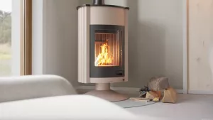 HS FLAMINGO Krbová kamna MASTERFLAMME ® Grande II, krémová