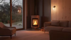 HS FLAMINGO Krbová kamna MASTERFLAMME ® Grande II, krémová