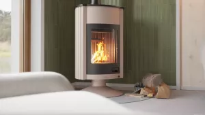 HS FLAMINGO Krbová kamna MASTERFLAMME ® Grande II, krémová